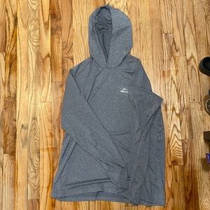 Gray athletic hoodie